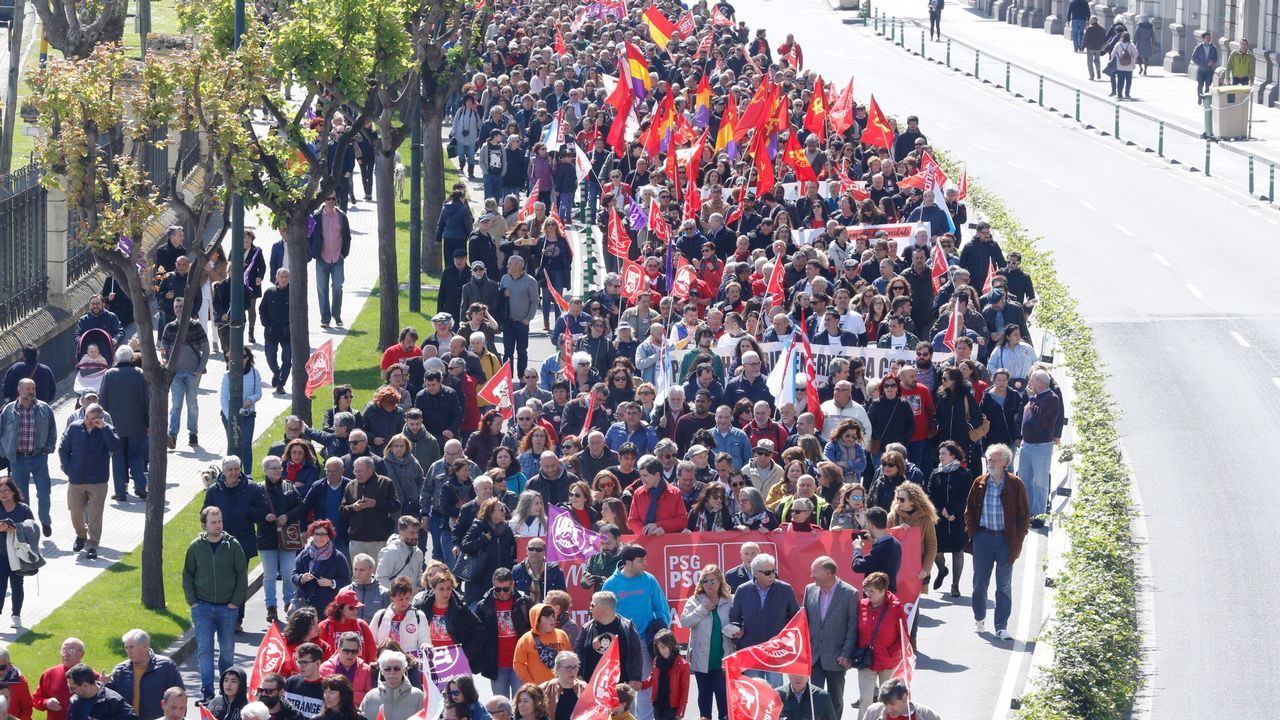La manifestación de A Coruña