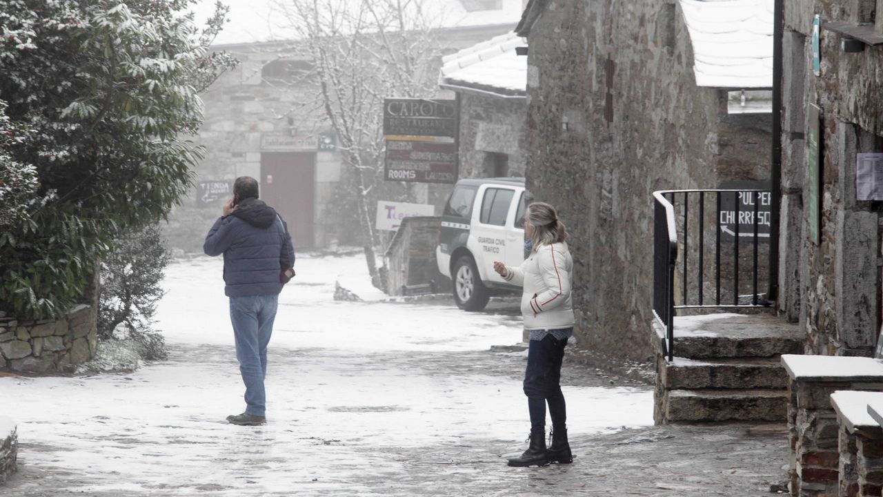 Nieve en O Cebreiro