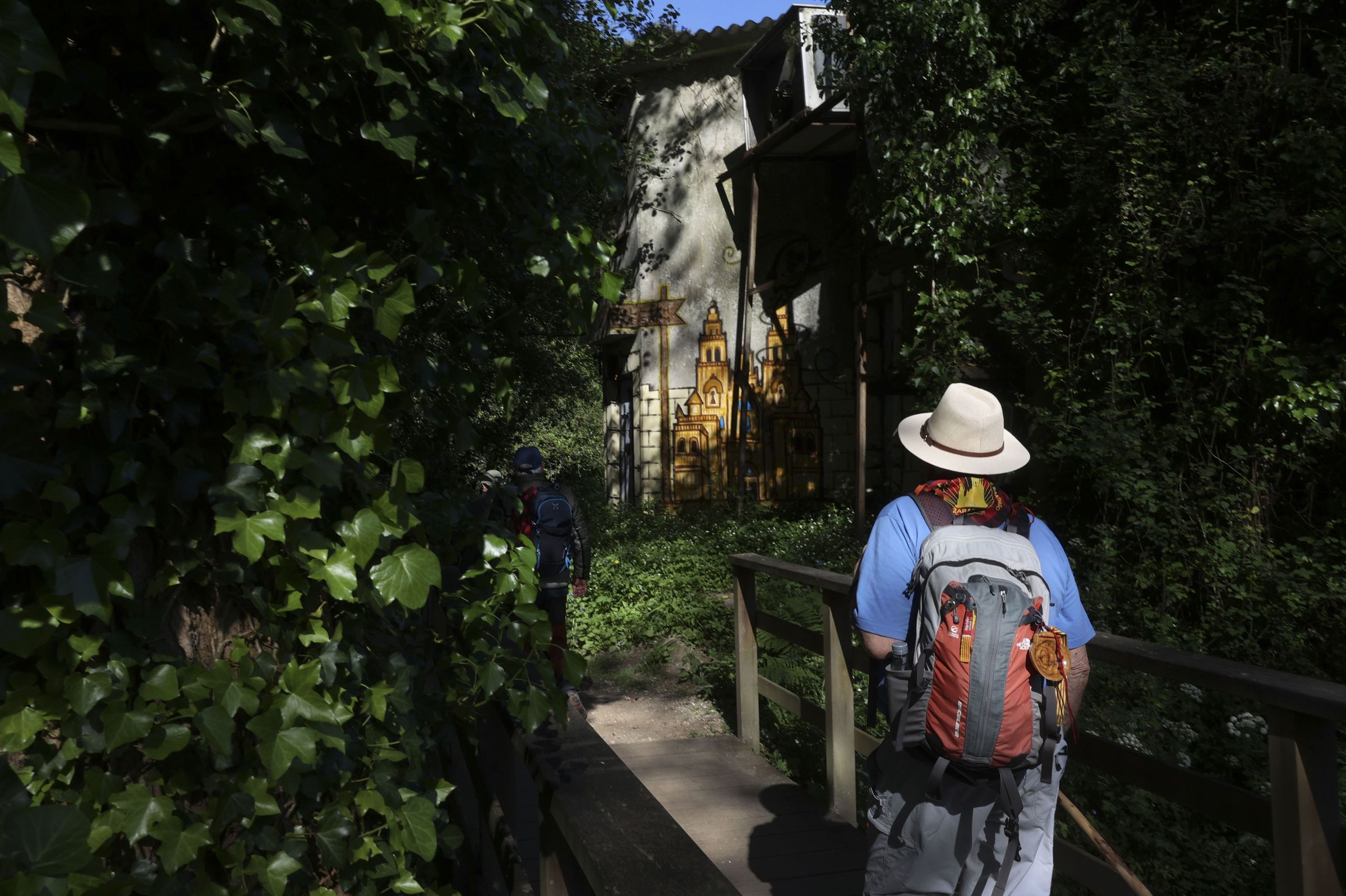 Cami�o Portugu�s a Santiago ao seu paso por Pontevedra. 23/04/2024