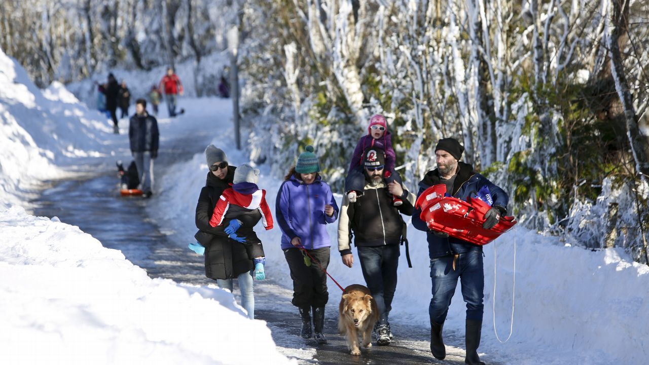 O Cebreiro es actualmente el lugar que más visitantes recibe atraídos por la nieve