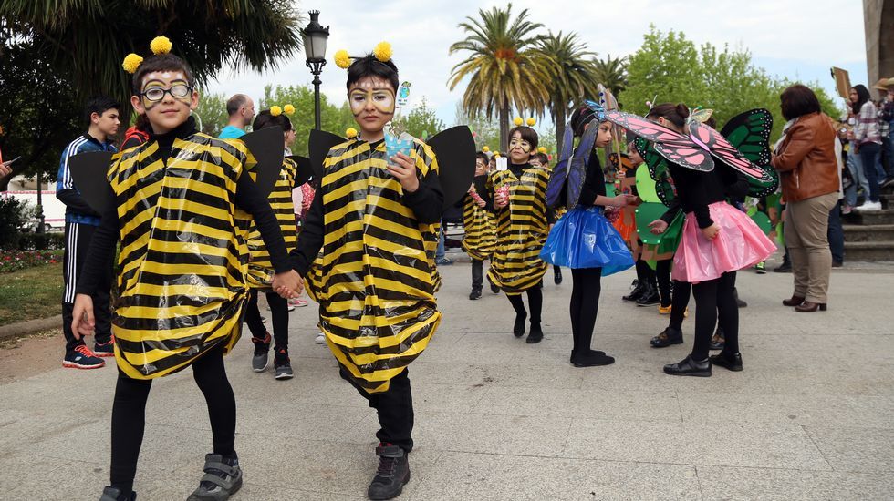 Proyecto Voz Natura del Colegio Jaime Balmes celebrando el día da terra