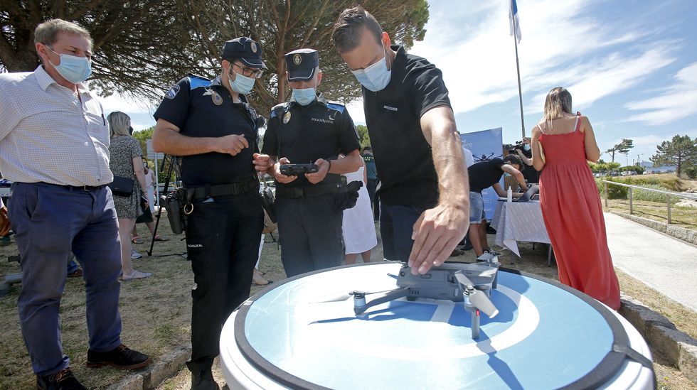 Los drones patrullan Sanxenxo