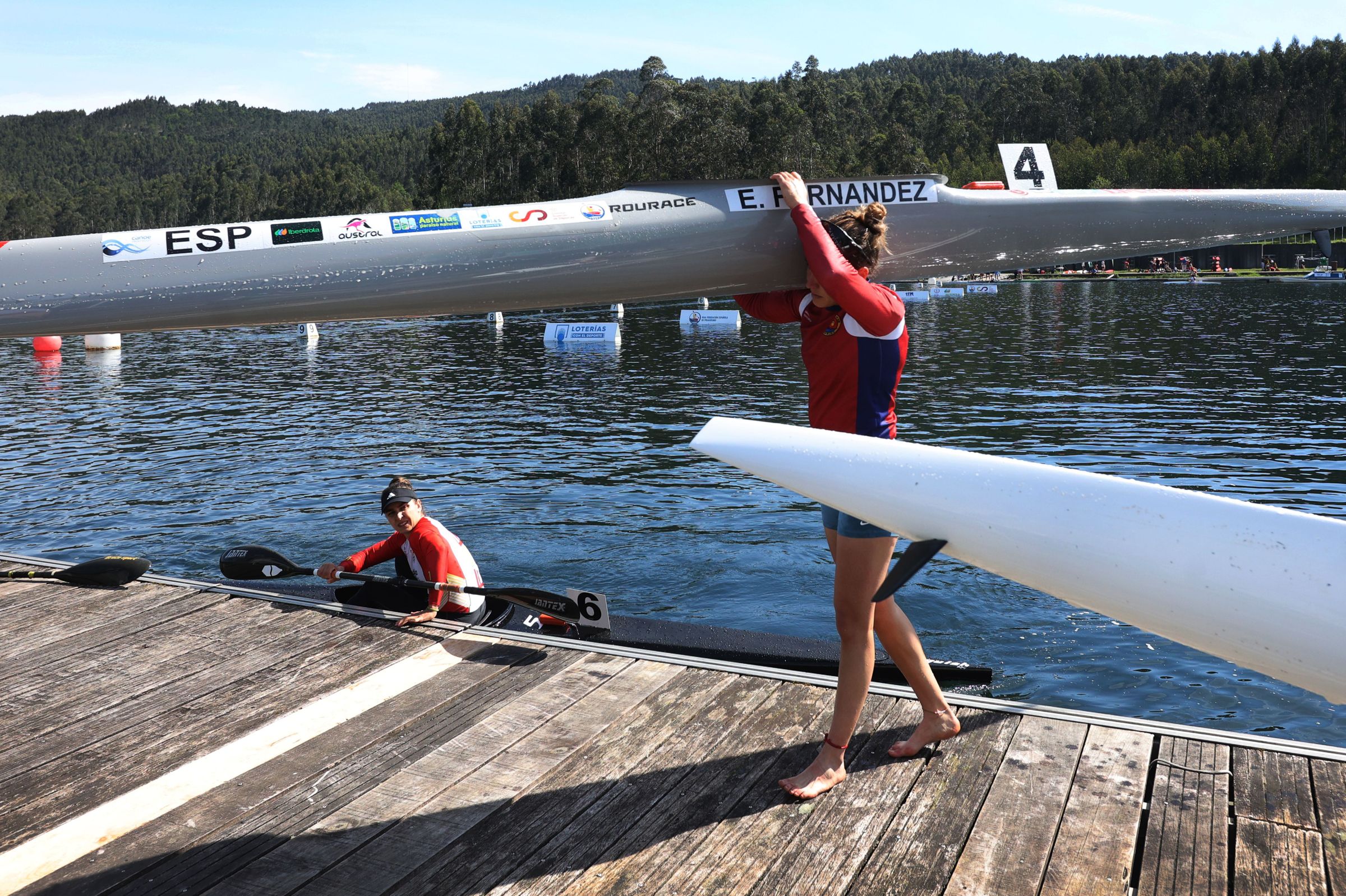 Probas de selecci�n de pirag�ismo no L�rez para as olimpiadas de Par�s. 11/04/2024