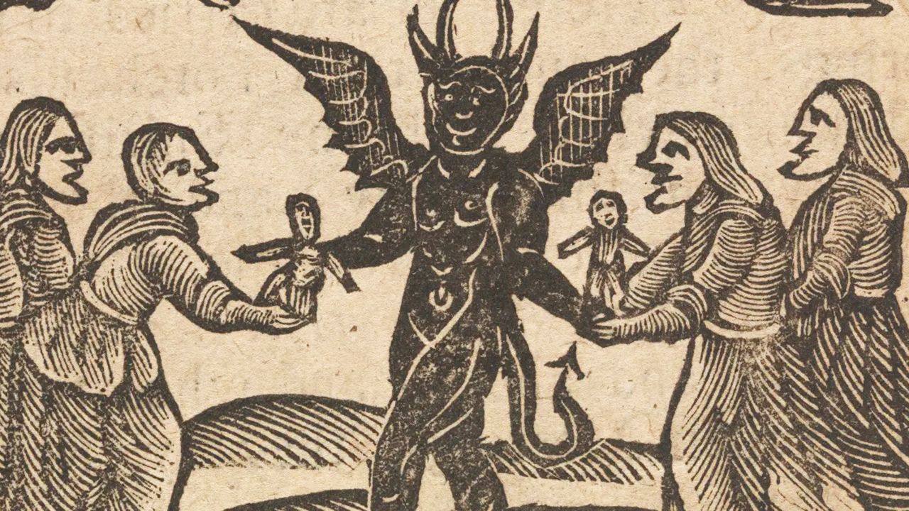 Imagen medieval de un rito de brujer�a. En Asturias existe el mito de la �guaxa�, una vampira responsable del adelgazamiento y muerte de una persona joven