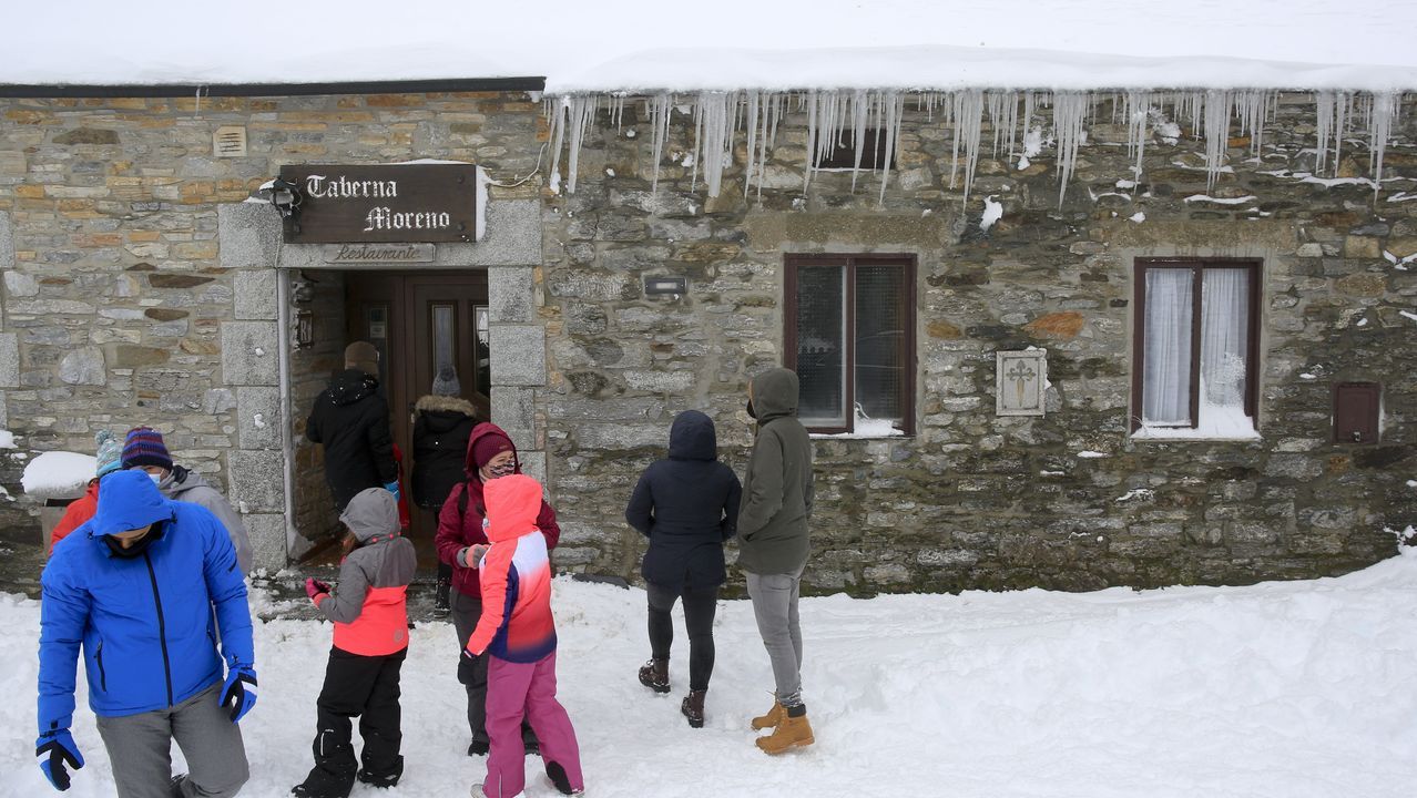 En el entorno del Camino de Santiago la nieve seguirá presente varios días