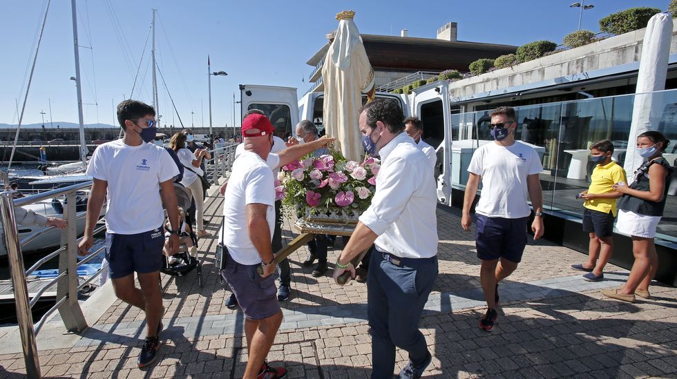 Procesión marítima de la Virgen del Carmen en Sanxenxo