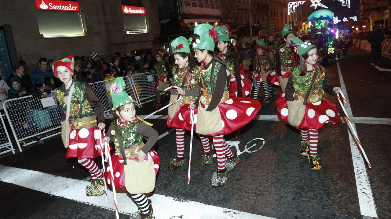 Los niños, esperando a los Reyes en Santiago