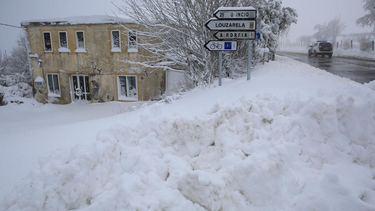 En el entorno del Camino de Santiago la nieve seguirá presente varios días
