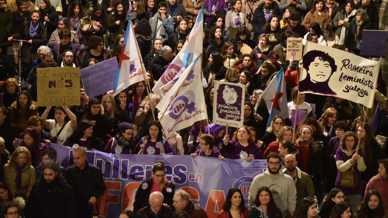 Manifestación en Monforte
