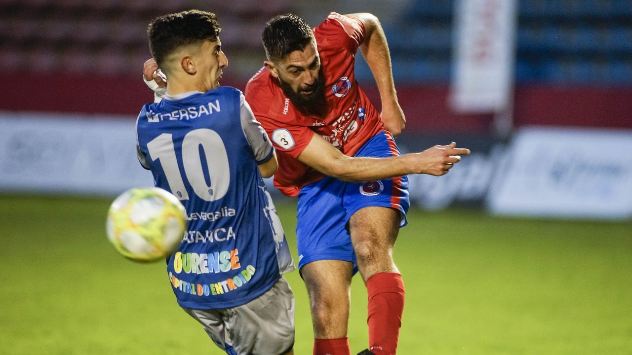 Ambiente de gala en el derbi del fútbol ourensano.La pugna entre la UD Ourense y el Ourense CF fue toda una fiesta del balompié provincial