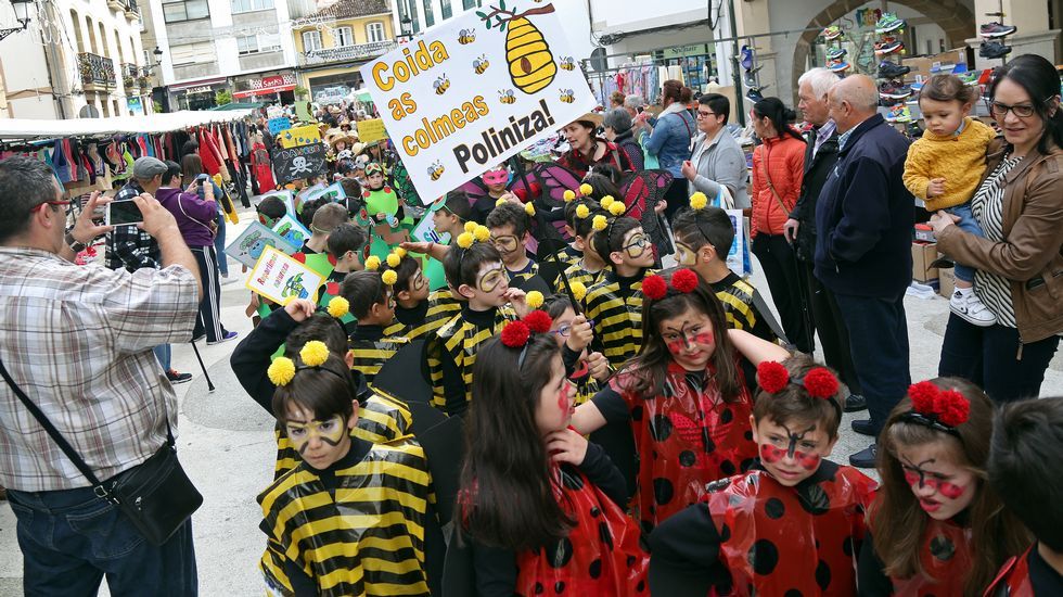 Proyecto Voz Natura del Colegio Jaime Balmes celebrando el día da terra