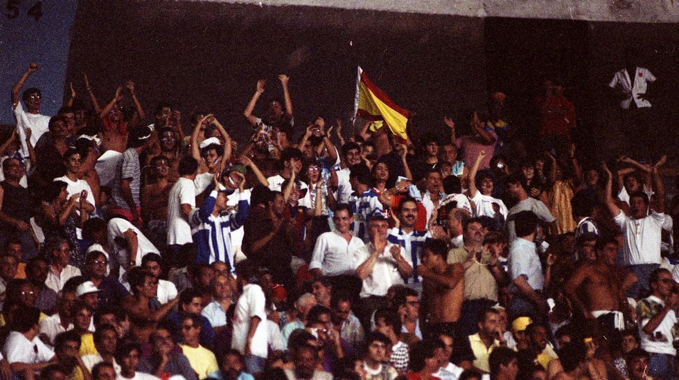 Aficionados del Dépor en Maracaná.