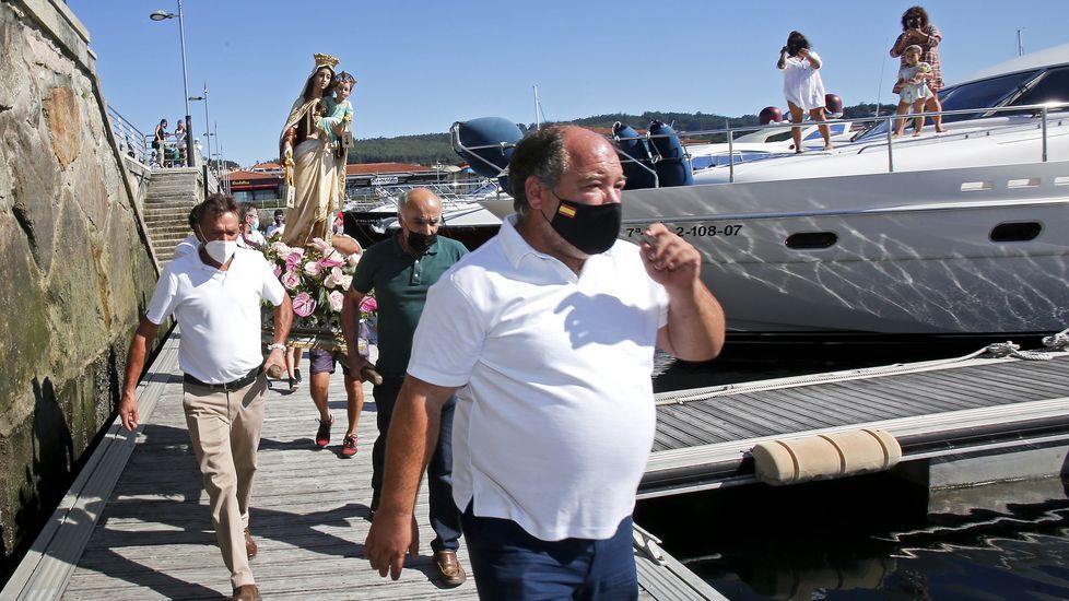 Procesión marítima de la Virgen del Carmen en Sanxenxo