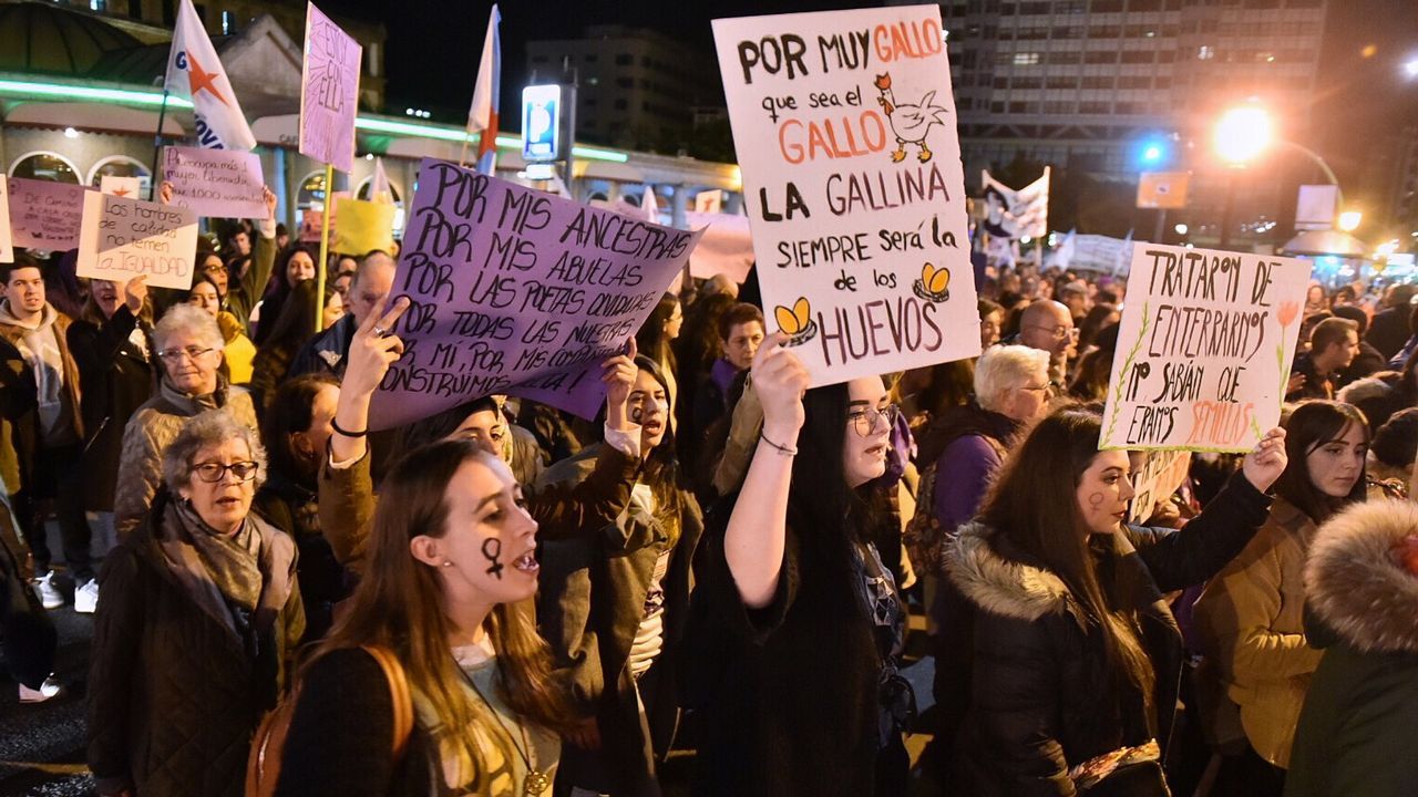 Manifestación central de A Coruña