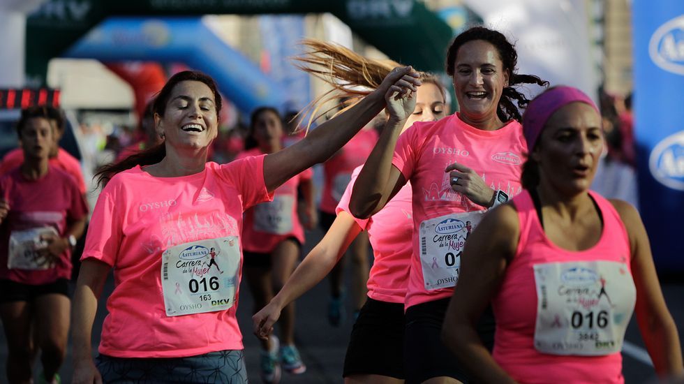 La boxeadora Marta Brañas, participante en la carrera de la mujer