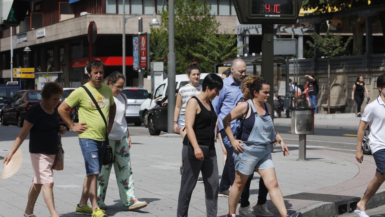 El calor aprieta en Ourense
