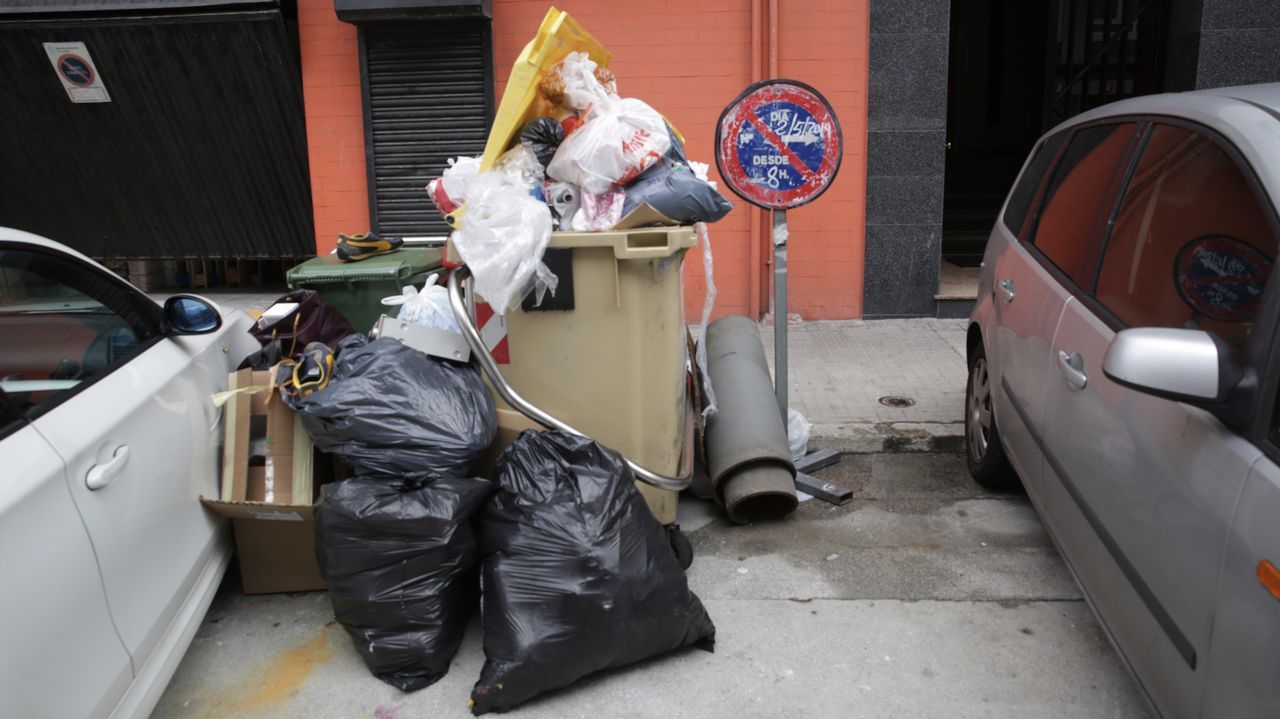 Cuarto día de la basura sin recoger