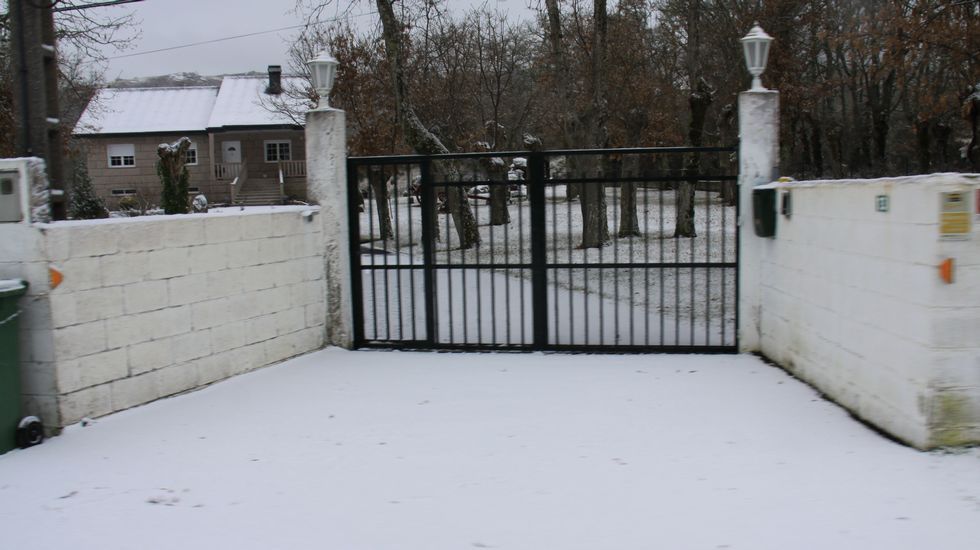 Nieve en A Pobra de Trives (Ourense)