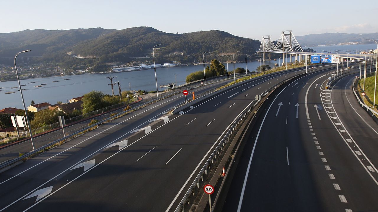 AP-9 a su paso por Vigo.