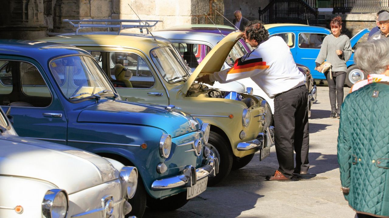 Concentración de SEAT 600 en Lugo en el 2016.
