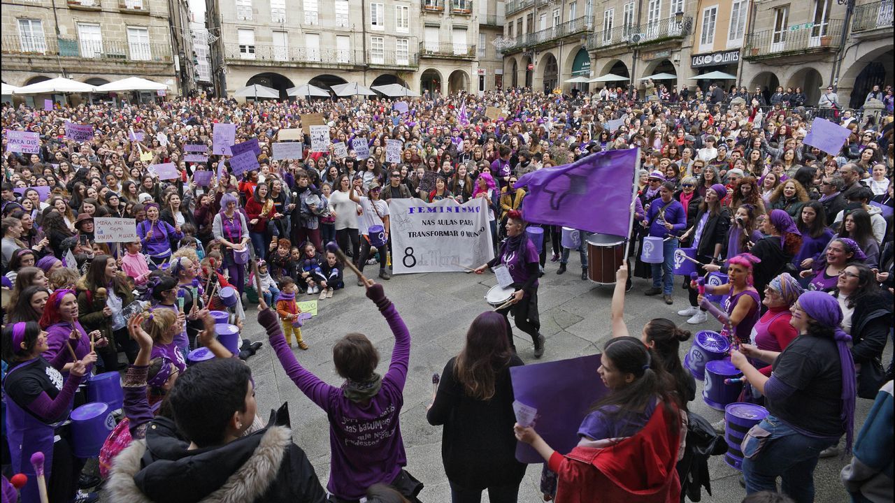 Las imágenes del 8M en Ourense
