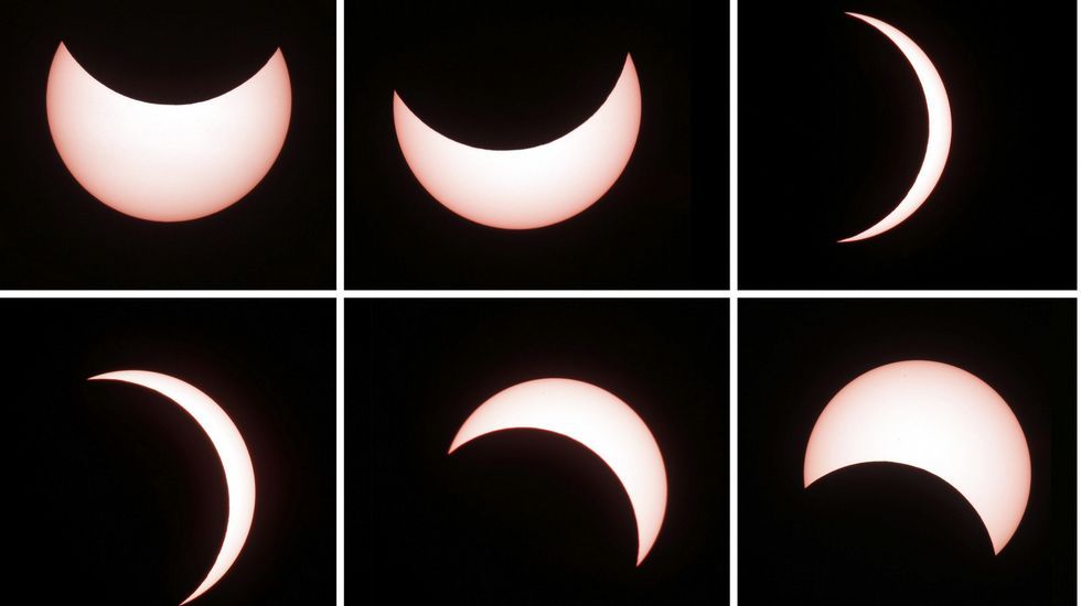 Así se vio el eclipse desde Yakarta, en Indonesia