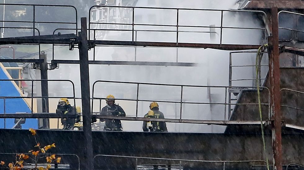 Incendio en los astilleros de Placeres