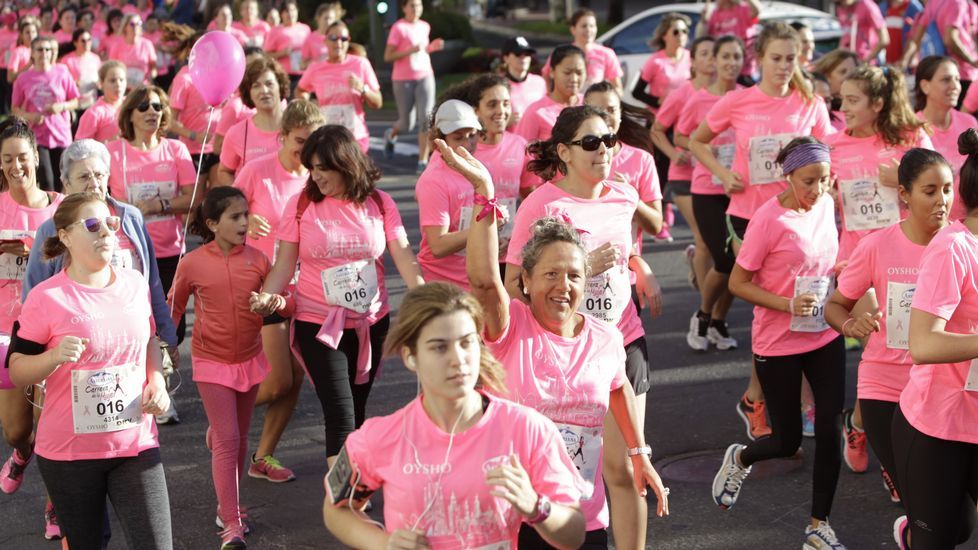 La boxeadora Marta Brañas, participante en la carrera de la mujer