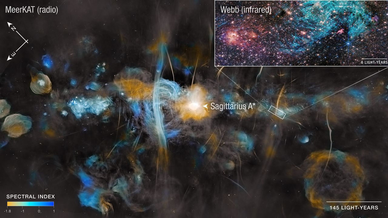Im�genes del telescopio James Webb de la regi�n de formaci�n estelar Sagitario C