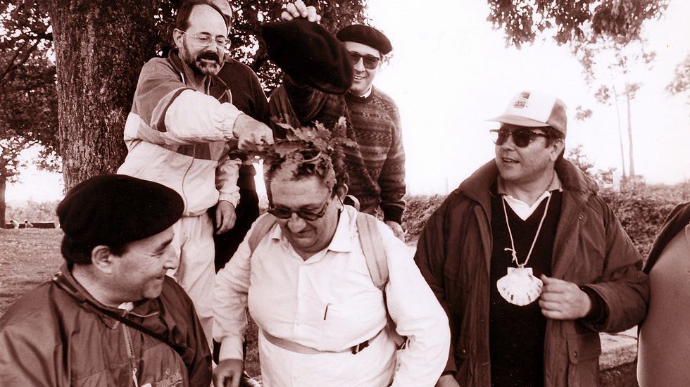 Casares nunha peregrinación de 1992