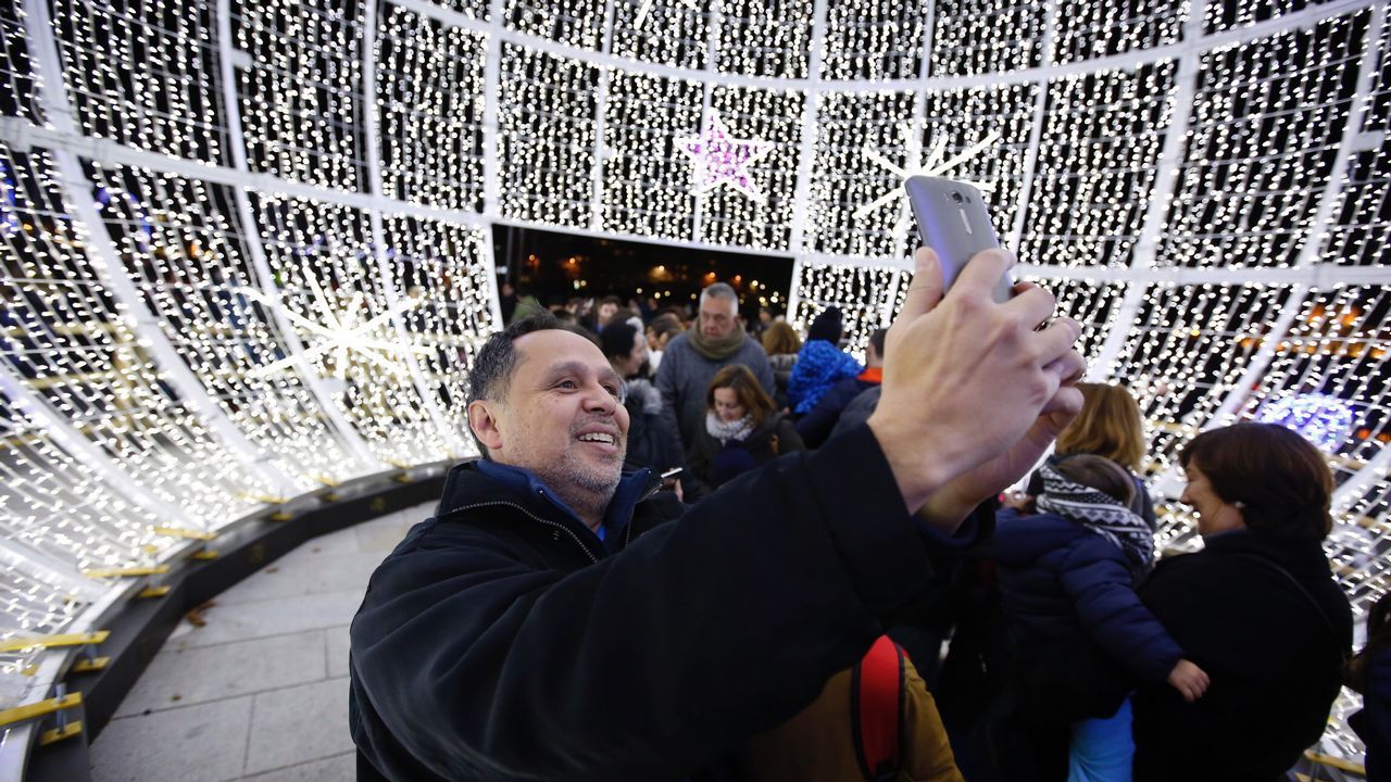 .Encendido del alumbrado navideño en A Coruña