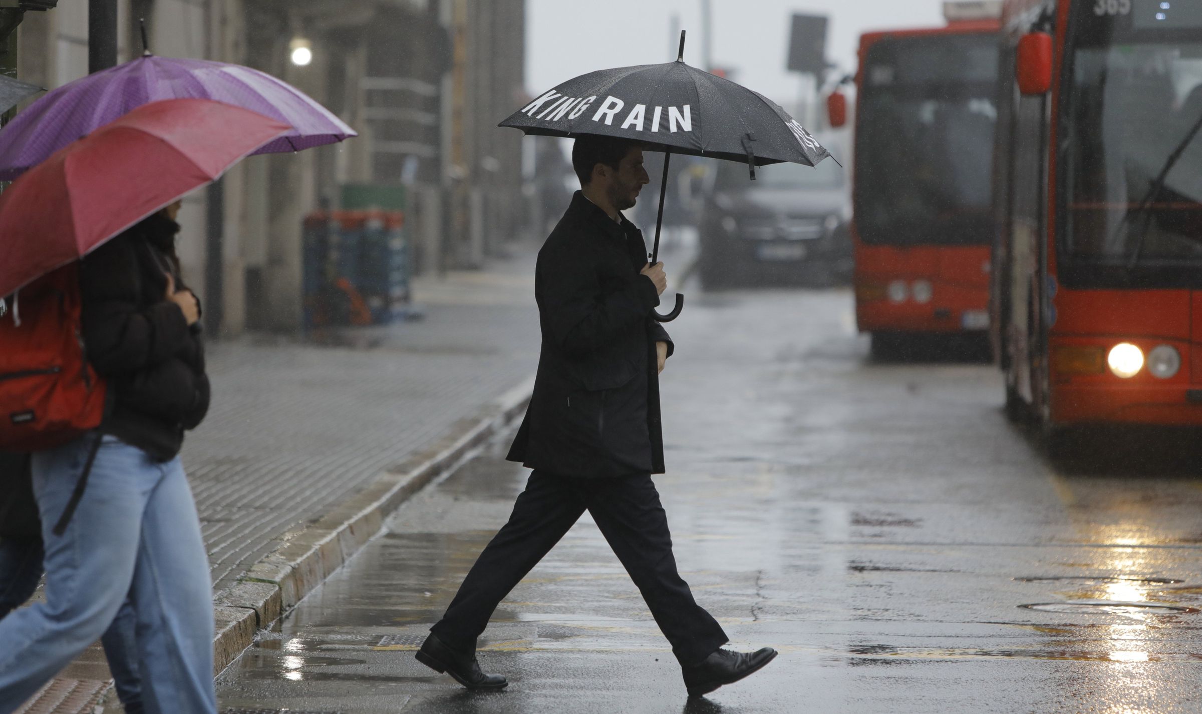 A choiva reina na Corua. 02/2025