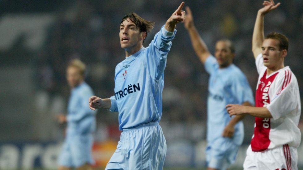 Berizzo, en un choque contra el Ajax en la temporada 2003/2004