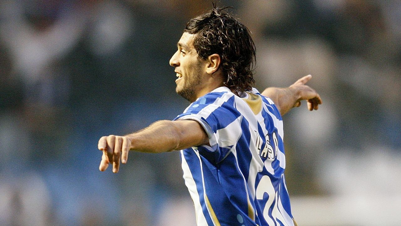 .Lassad celebrando un gol ante el Almería