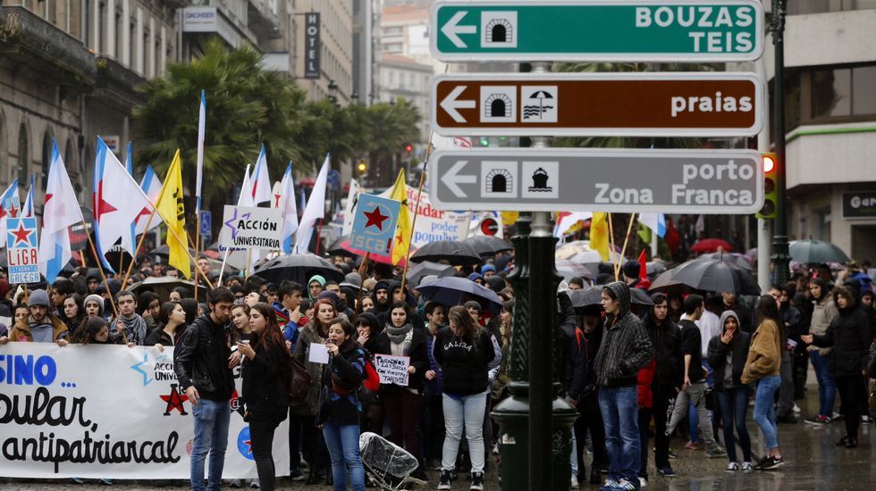Manifestación en Vigo