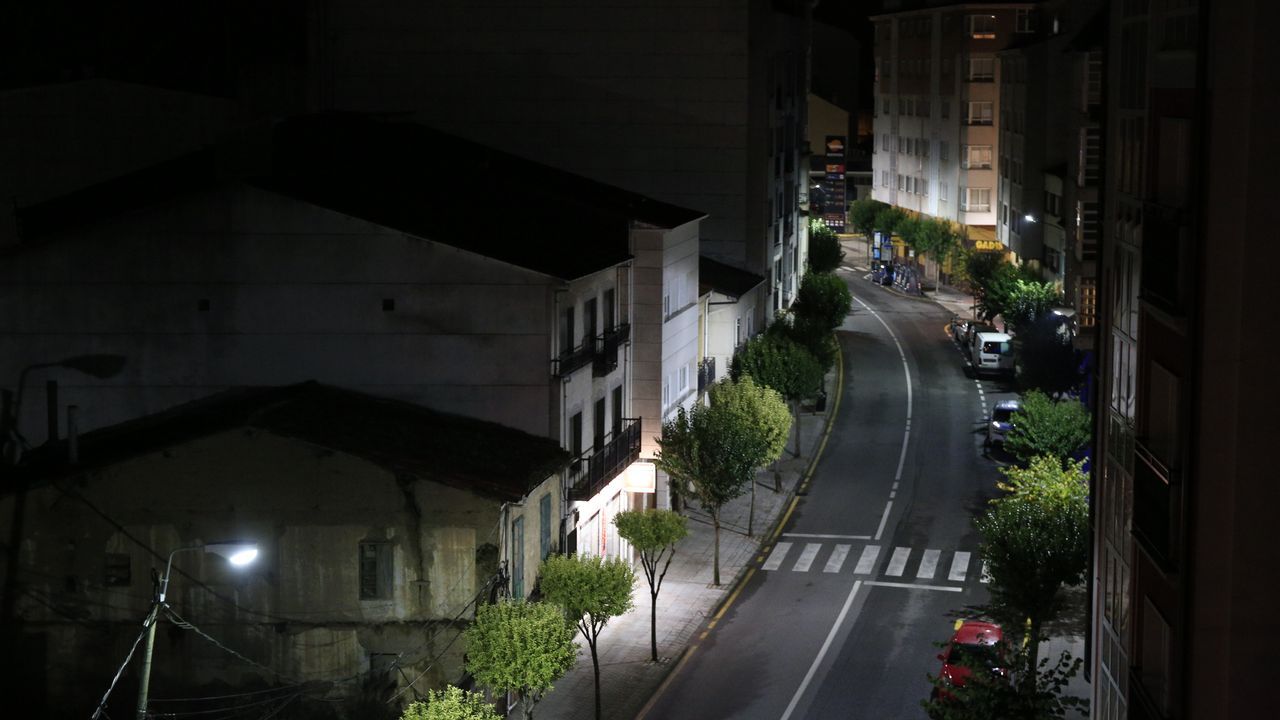 Monforte, vacío por el toque de queda.