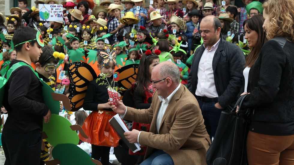Proyecto Voz Natura del Colegio Jaime Balmes celebrando el día da terra