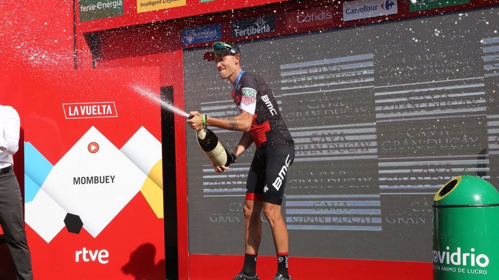La llegada de la etapa de La Vuelta a Luíntra