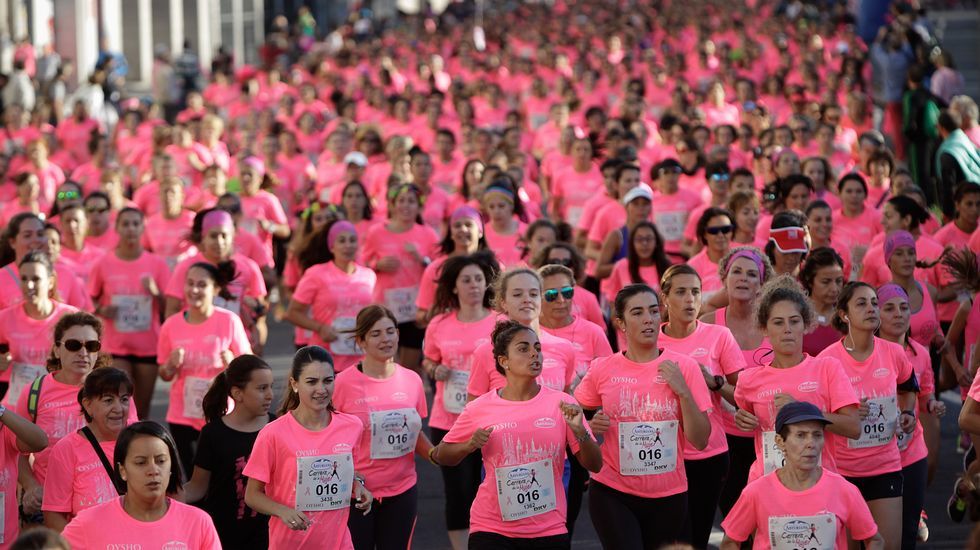 La boxeadora Marta Brañas, participante en la carrera de la mujer