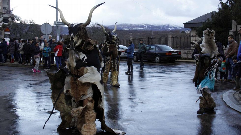 Mascarada ibérica.Cerca de 40 grupos y 800 personas participaron en la mascarada ibérica de Viana do Bolo
