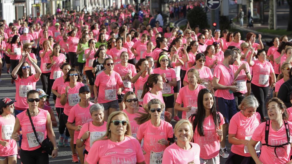 La boxeadora Marta Brañas, participante en la carrera de la mujer