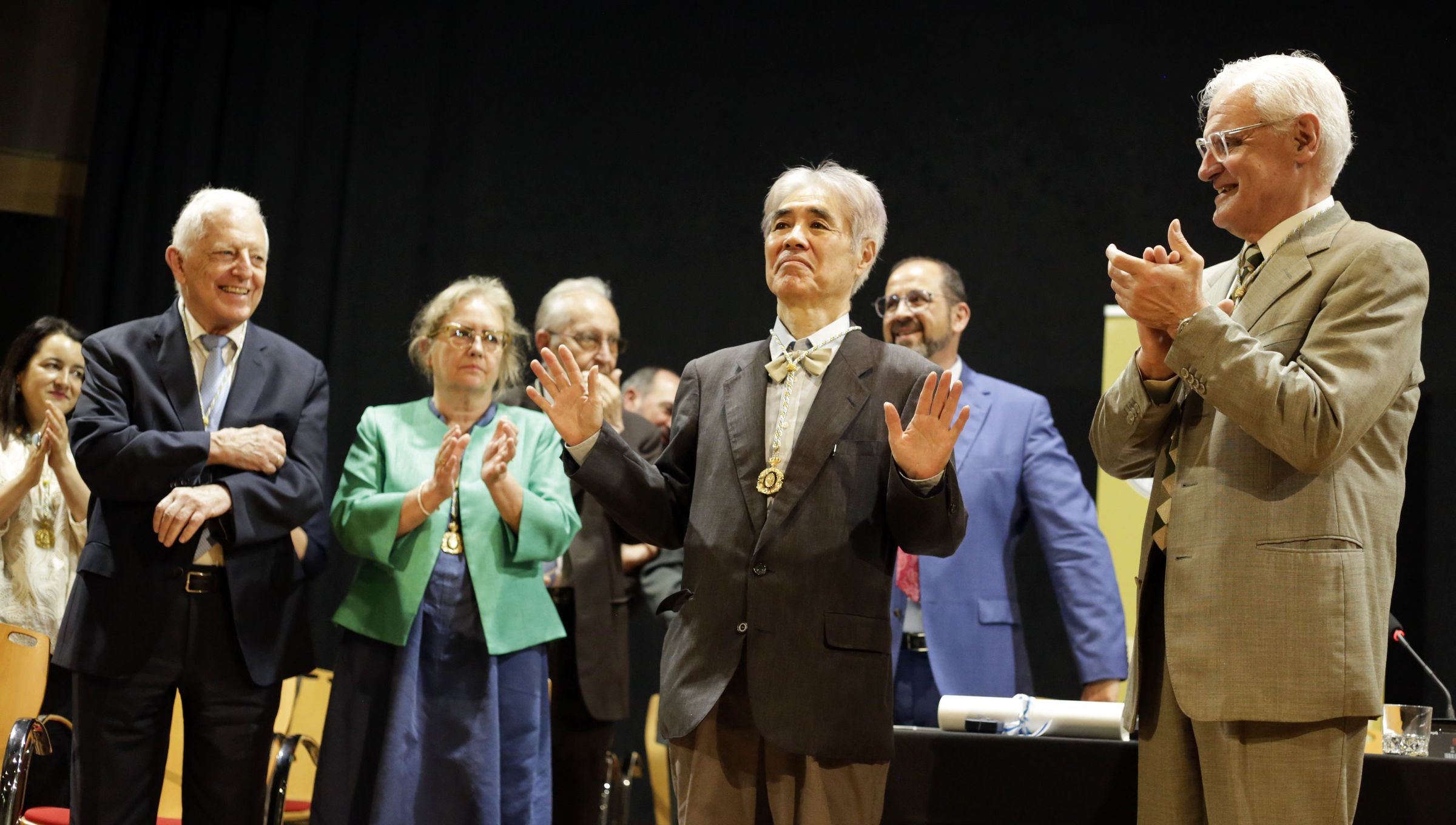 Takekazu Asaka recibido en Cambados como novo acadmico de honra da Real Academia Galega. 08/06/2024