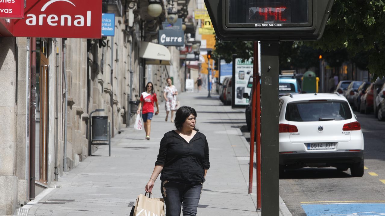 El calor aprieta en Ourense
