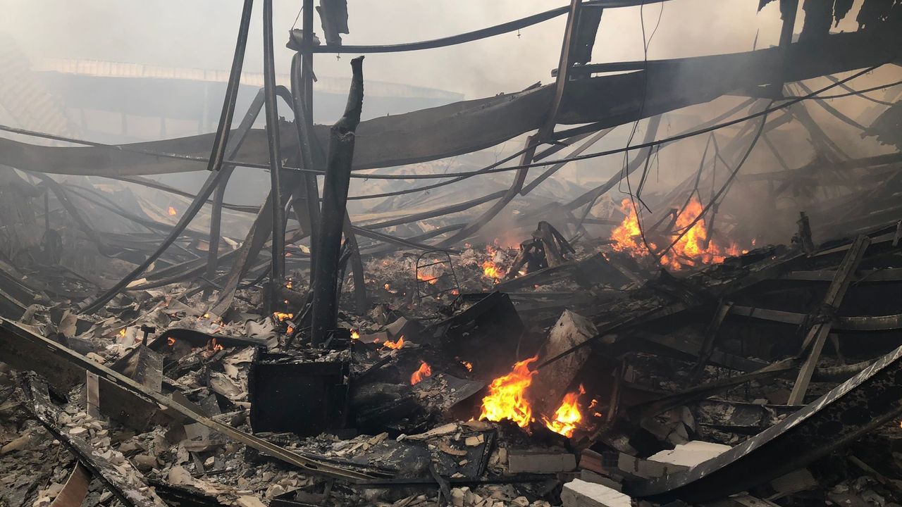 La nave de Castro Parga quedó totalmente calcinada