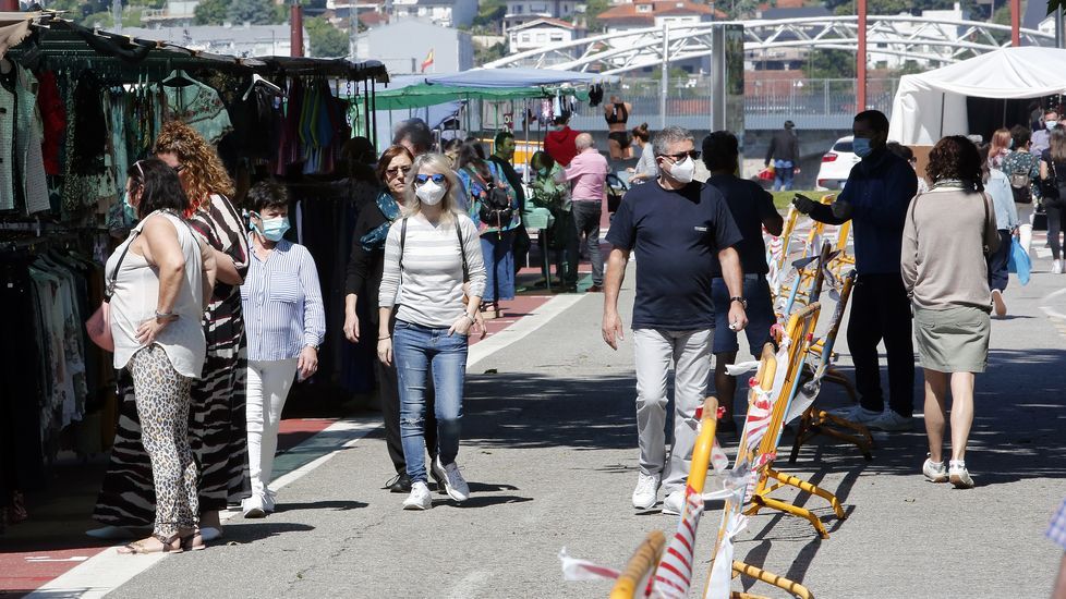 Regresa la feria de los sabados a Pontevedra con nuevas medidas anticontagio.