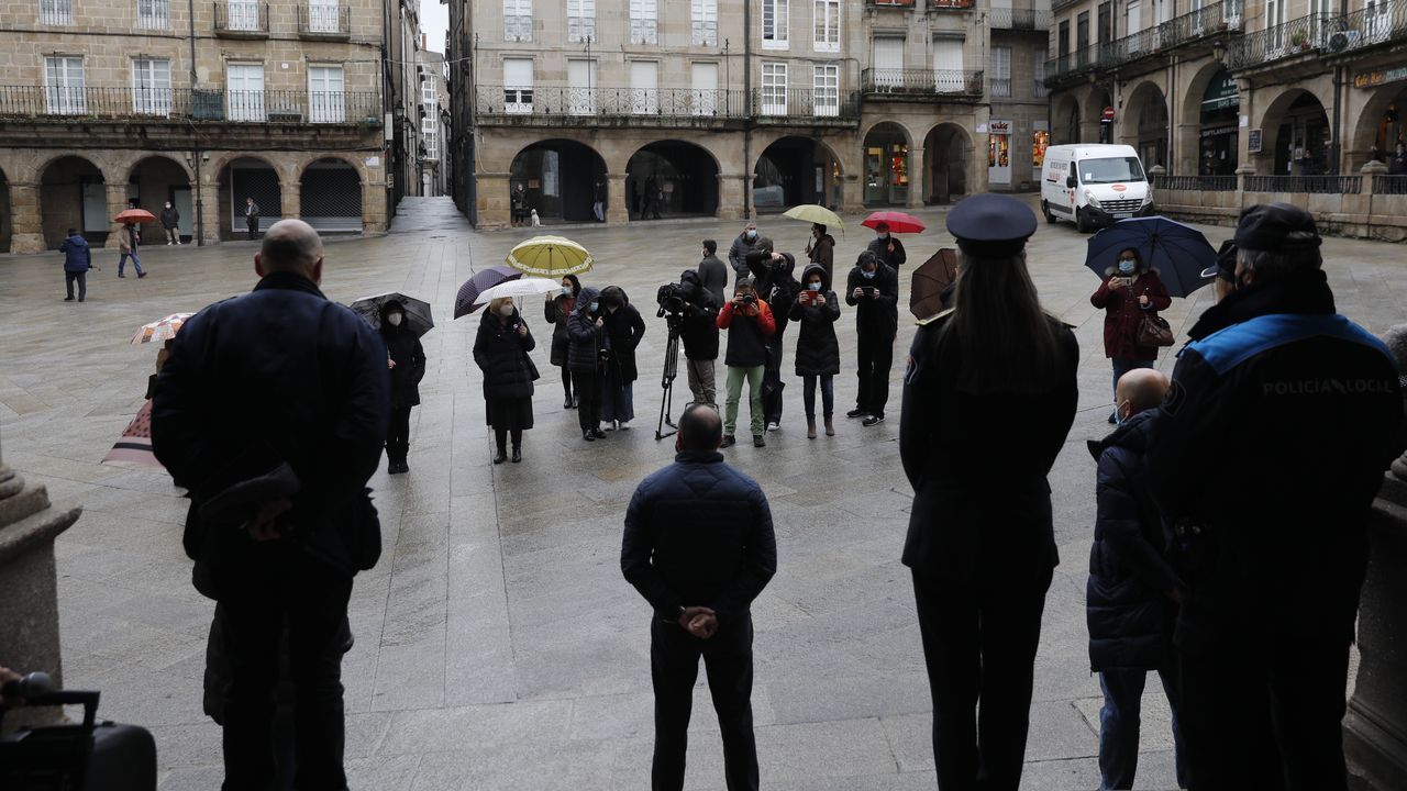 Concentracóon ante el Concello de Ourense