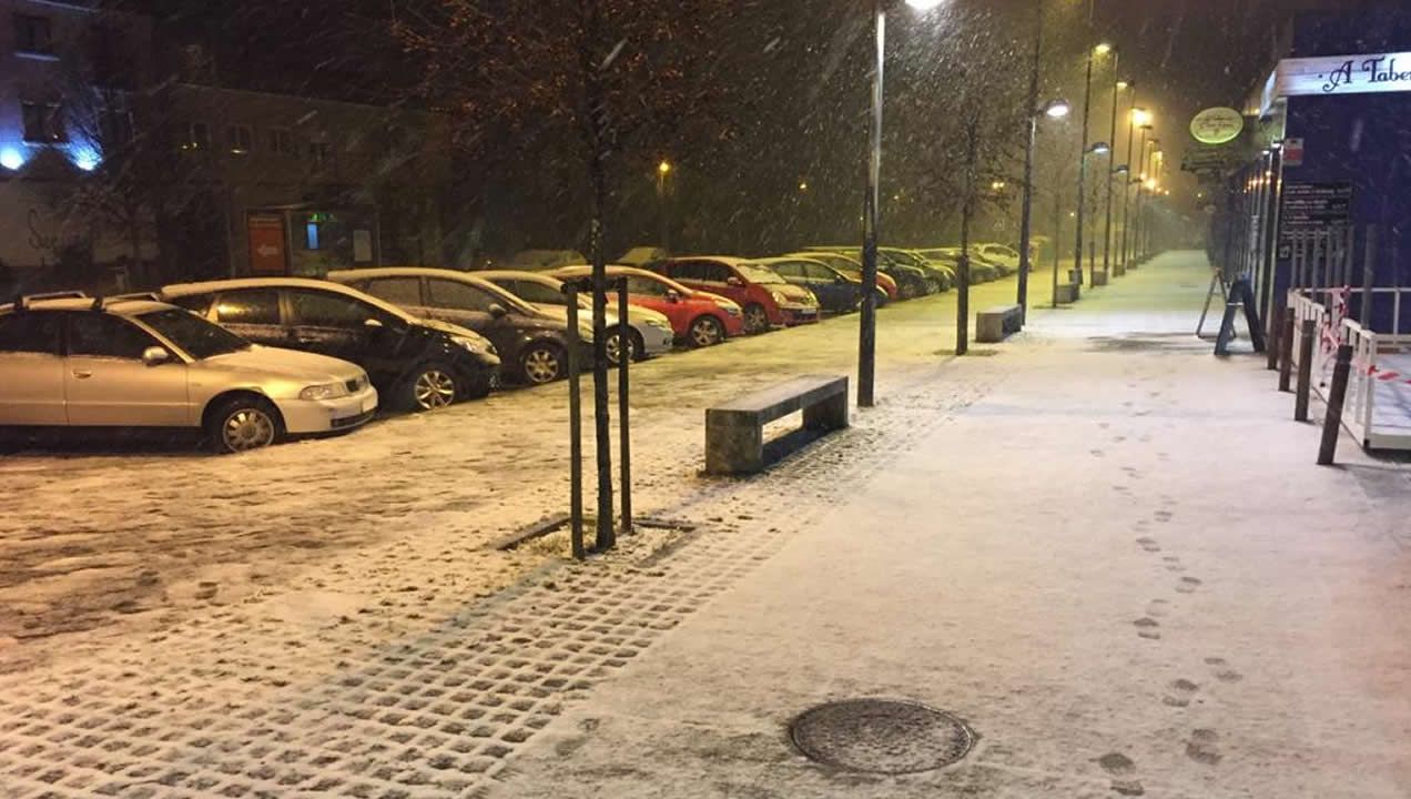 Nieve en Santiago