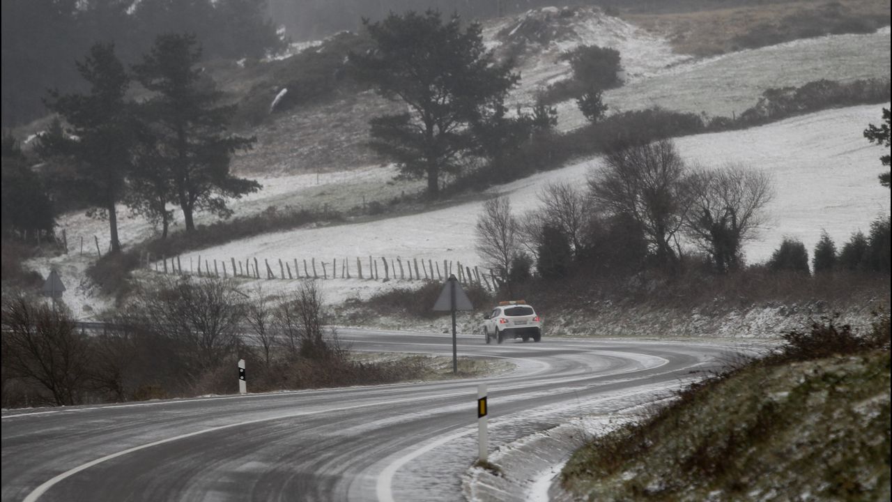 Nieve en Monte Caxado