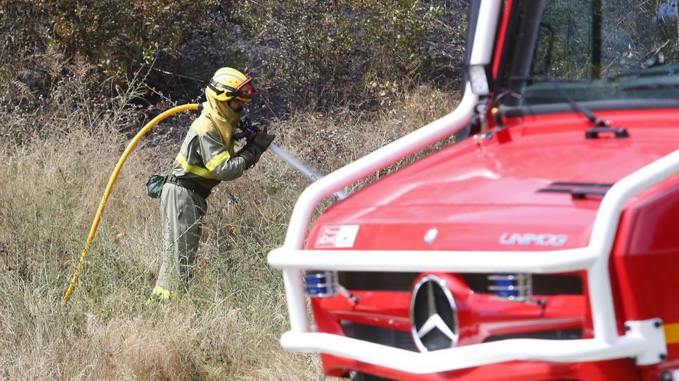 Incendio forestal en Aguasantas