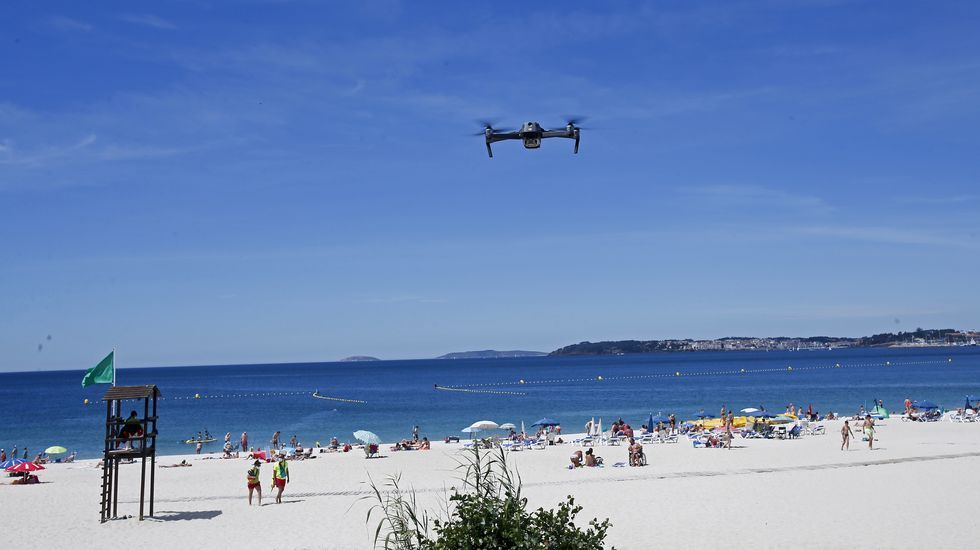 Los drones patrullan Sanxenxo